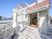 【神奈川県/茅ヶ崎市柳島海岸】茅ヶ崎市柳島海岸　戸建 ウッドデッキ：家具調度品は価格に含まれません