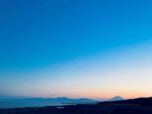 【神奈川県/茅ヶ崎市柳島海岸】茅ヶ崎市柳島海岸　戸建 柳島海岸（現地より約400m）：柳島海岸からの富士山