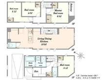 【神奈川県/川崎市幸区古市場】川崎市幸区古市場1丁目新築戸建 間取り図