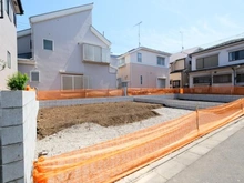 【東京都/国分寺市日吉町】国分寺市日吉町4丁目　新築戸建1号棟 現地（建築前）：全2区画　左側
