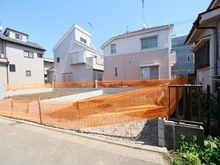 【東京都/国分寺市日吉町】国分寺市日吉町4丁目　新築戸建2号棟 現地（建築前）：全2区画　右側