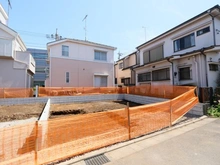 【東京都/国分寺市日吉町】国分寺市日吉町4丁目　新築戸建2号棟 現地（建築前）：全2区画　右側