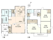 【東京都/国分寺市光町】国分寺市光町1丁目　戸建 間取り図