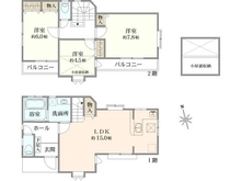 【東京都/国立市谷保】国立市谷保　中古戸建 間取り図