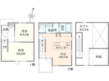 【東京都/小平市小川町】小平市小川町2丁目　戸建 間取り図