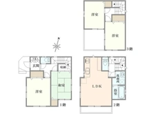 【東京都/足立区谷中】足立区谷中3丁目 中古戸建 間取り図