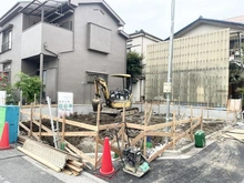 【東京都/足立区東保木間】足立区東保木間1丁目 戸建 建築中の外観