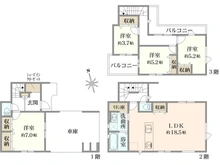 【東京都/足立区西新井】足立区西新井1丁目 戸建 間取り図