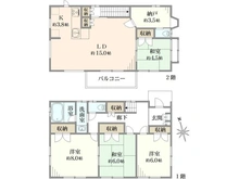 【東京都/江戸川区北小岩】江戸川区北小岩3丁目／戸建 間取り図