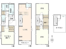 【東京都/荒川区東尾久】荒川区東尾久4丁目 中古戸建 間取り図