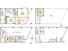 【東京都/足立区足立】足立区足立4丁目／戸建 間取り図