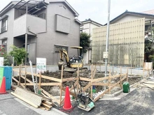 【東京都/足立区東保木間】足立区東保木間1丁目／新築戸建 建築中の外観
