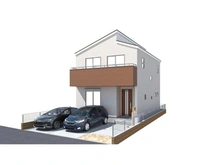 【東京都/足立区中央本町】足立区中央本町4丁目　新築戸建 完成予想図：図面を基に描き起したもので、実際とは多少異なる場合があります。