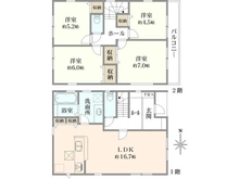 【東京都/足立区中央本町】足立区中央本町4丁目　新築戸建 間取り図