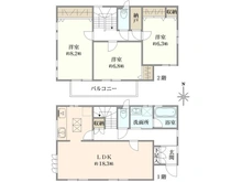 【埼玉県/草加市谷塚町】草加市谷塚町　中古戸建 間取り図