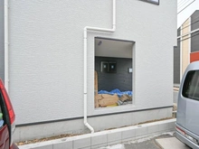 【千葉県/浦安市入船】浦安市入船4丁目新築戸建て1号棟 建築中の外観：全２区画、全２棟現場