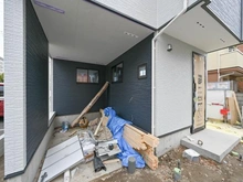 【千葉県/浦安市入船】浦安市入船4丁目新築戸建て1号棟 建築中の外観：全２区画、全２棟現場