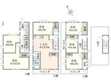 【千葉県/浦安市富士見】浦安市富士見5丁目戸建 間取り図