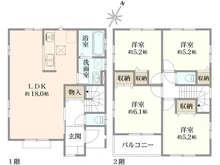 【埼玉県/蕨市錦町】蕨市錦町4丁目　中古戸建 間取り図