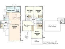 【埼玉県/さいたま市南区大字太田窪】さいたま市南区大字太田窪　新築戸建　2号棟 間取り図