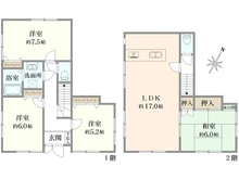 【神奈川県/横浜市鶴見区北寺尾】鶴見区北寺尾7丁目　戸建 間取り図