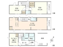 【神奈川県/横浜市鶴見区平安町】横浜市鶴見区平安町1丁目中古戸建 間取り図