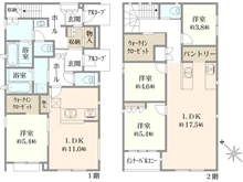 【神奈川県/川崎市川崎区昭和】川崎区昭和2丁目　中古戸建て 間取り図