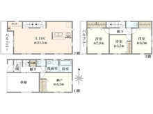 【神奈川県/川崎市幸区小向西町】幸区小向西町4丁目新築戸建　2期1号棟 間取り図