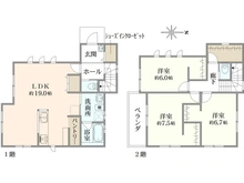 【神奈川県/横須賀市平作】コンフォート平作1丁目14号棟（新築分譲住宅） 間取り図