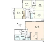 【大阪府/枚方市香里ケ丘】枚方市香里ケ丘十二丁目　戸建 間取り図
