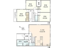【大阪府/枚方市香里ケ丘】枚方市香里ケ丘十二丁目　戸建 間取り図
