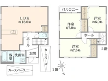【大阪府/高槻市東城山町】高槻市東城山町　中古戸建 間取り図