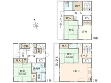 【神奈川県/川崎市多摩区東生田】川崎市多摩区東生田1丁目　中古戸建 間取り図