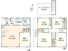 【東京都/中野区若宮】中野区若宮三丁目　戸建 間取り図