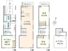 【東京都/杉並区和田】杉並区和田一丁目　戸建 間取り図