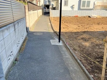 【東京都/中野区上高田】中野区上高田一丁目　新築戸建　A棟 北側通路