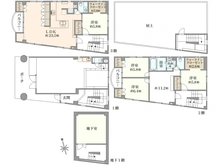 【東京都/中野区上高田】中野区上高田5丁目 店舗付住宅 間取り図