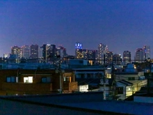 【東京都/中野区上高田】中野区上高田5丁目 店舗付住宅 眺望:新宿方面の夜景(ズーム無)
