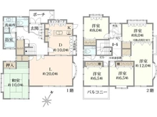 【千葉県/浦安市舞浜】浦安市舞浜二丁目　中古戸建 間取り図