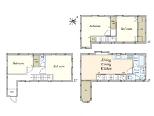 【東京都/渋谷区広尾】渋谷区広尾2丁目 中古戸建 間取り図