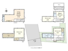 【東京都/港区西麻布】港区西麻布3丁目　中古戸建 間取り図
