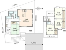 【大阪府/交野市星田】交野市星田八丁目　中古戸建 間取り図