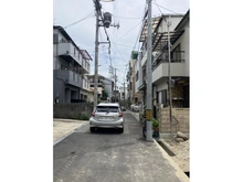 【大阪府/豊中市稲津町】豊中市稲津町2丁目　新築戸建 前面道路：東側前面道路（南向きへ撮影）