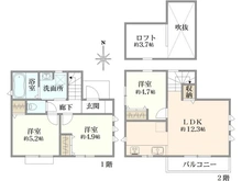 【東京都/練馬区西大泉】練馬区西大泉1丁目中古戸建 間取り図