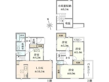 【埼玉県/所沢市美原町】所沢市美原町4丁目中古戸建 間取り図