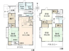 【東京都/西東京市保谷町】西東京市保谷町5丁目中古戸建 間取り図