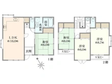 【東京都/練馬区南大泉】練馬区南大泉1丁目　中古戸建て 間取り図