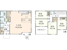【埼玉県/所沢市若狭】所沢市若狭2丁目新築戸建 間取り図