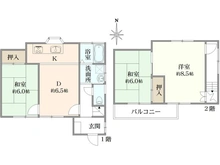 【東京都/練馬区土支田】練馬区土支田3丁目　中古戸建て 間取り図