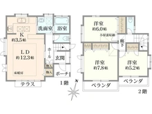 【埼玉県/新座市栄】新座市栄4丁目中古戸建 間取り図